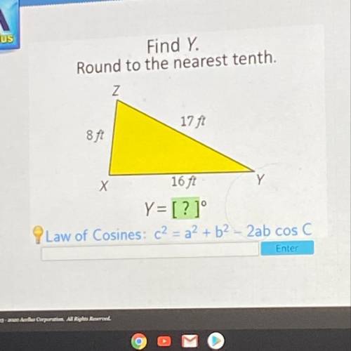 Find y round to the nearest tenth