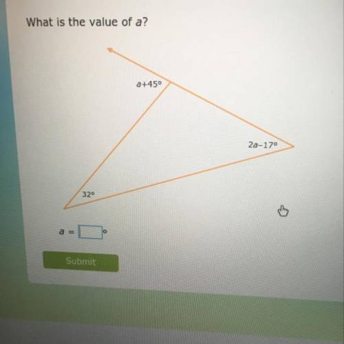 What is the value of a?
I need help. Can someone help me out!!! Please