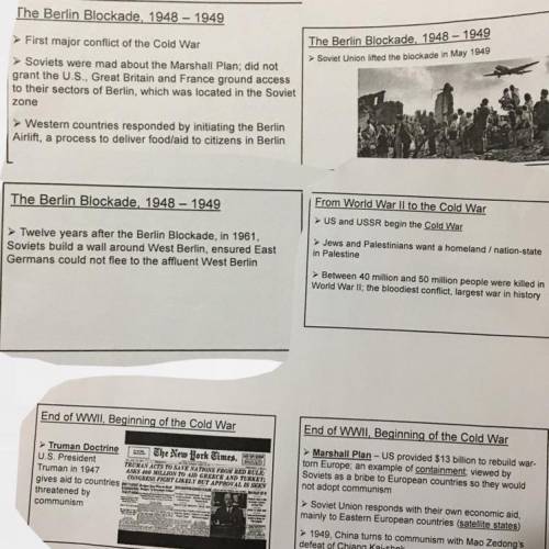 Look at the images above and 
Explain in detail three causes for the Cold War