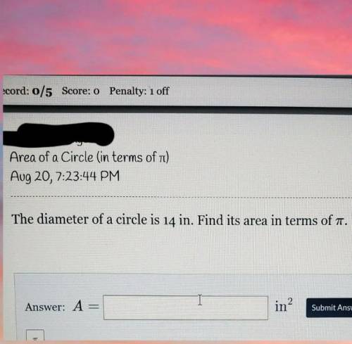 How do you find area of a circle? could you please help?