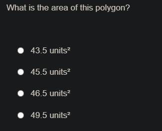What is the area of this polygon? (see Image for answers