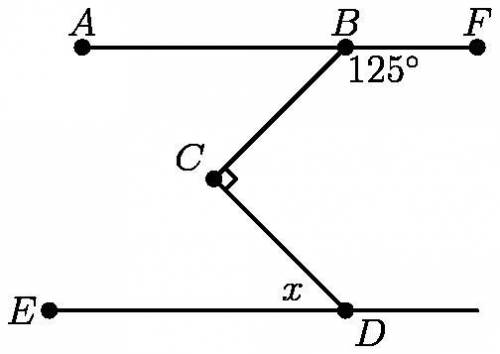 WILL GIVE BRAINLIEST TO THE FORST PERSON WHO ANSWERS THIS!! In the diagram below, lines AB and ED a