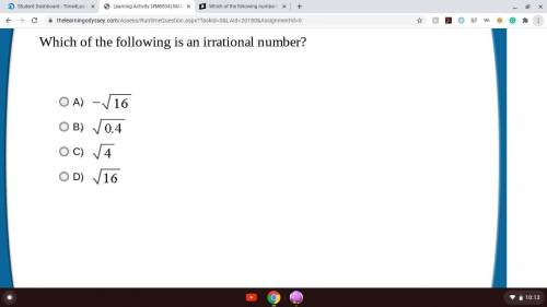 Which of the following is an irrational number?