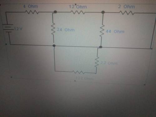 Question No 1 Find the voltage drop across 24 ohm resistor and current flowing through 22 ohm resi