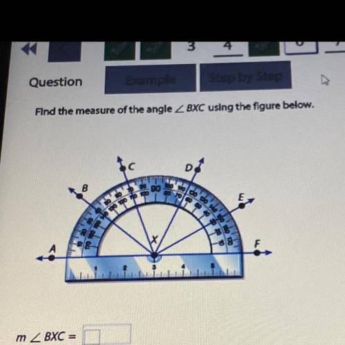 NEED HELP AND HOW U GOT THE ANSWER PLEASE find the measure of the angle greater than BXC using the