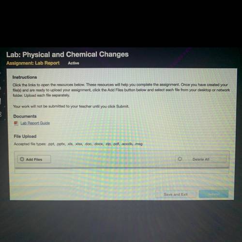 Lab: Physical and Chemical Changes

Instructions
Click the links to open the resources below. Thes