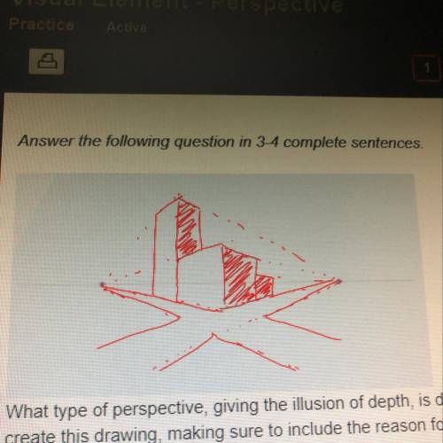 Answer the following question in 3-4 complete sentences

What type of perspective, giving the illu