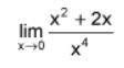 Find the limit of the function algebraically. (2 points) limit as x approaches zero of quantity x s