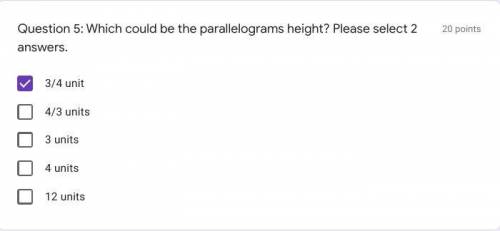 The area of a parallelogram is 18 square units.one side of the parallelogram is 24 units long.The o