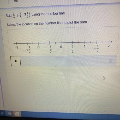 Add 3 + (-27) using the number line.

Select the location on the number line to plot the sum
-2
1