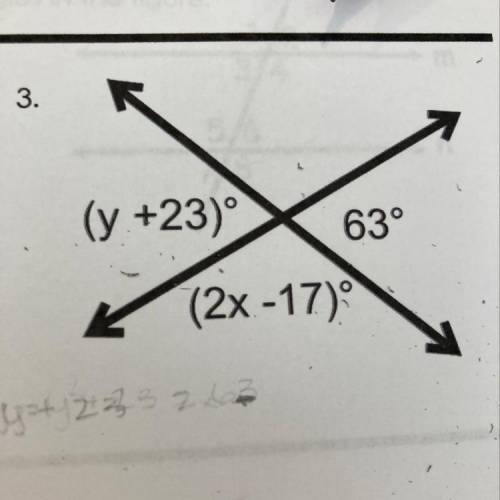 Solve for x and y please