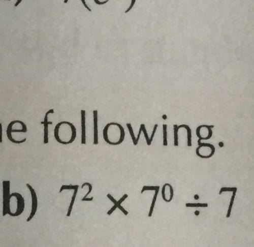 Find the value of the following OK I NEED HELP AND ALL IK IS THAT THE ANSWER IS 7 but how do u get