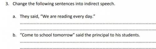 Direct to indirect speech help me with this