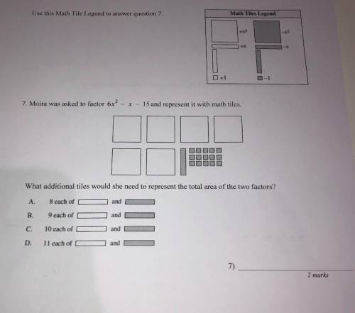 Factoring question with math tiles. Please help!