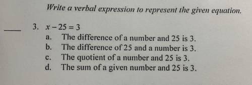 [easy points] what is the verbal expression to this equation