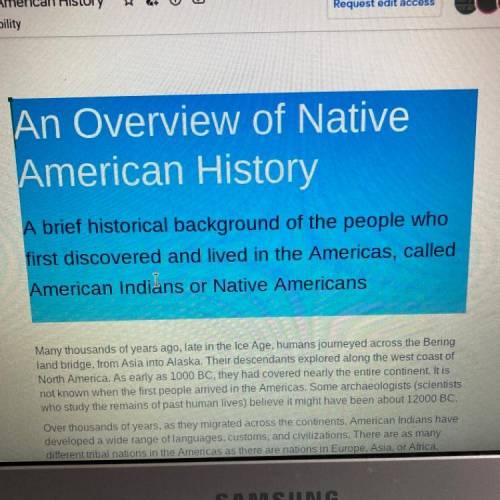 Please give me. 4 to 10 sentences about native Americans history pls pls pls