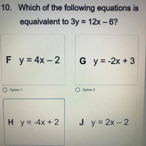 Which of the following is equivalent equation