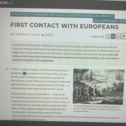 First Contact With Europeans Commonlit
What’s the answer key to this please answer