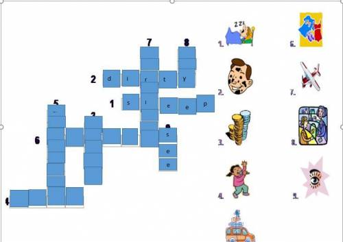 1.Solve the following crossword puzzle and use the vocabulary to answer exercise 2. Escribe sobre
