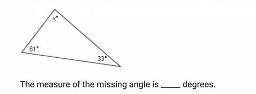Missing angle for triangle