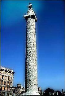 Describe the Column of Trajan, including how it serves to both document and commemorate history.