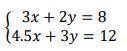 20 points Without solving the systems, determine if there is 0, 1 or infinite solutions. Explain ho