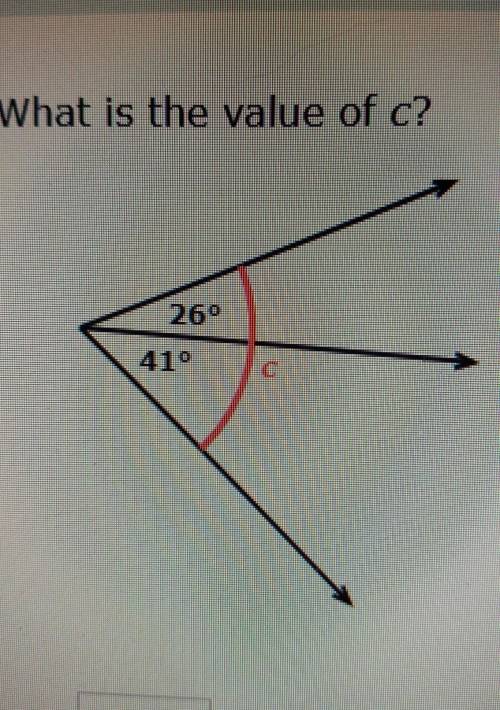What is the value of c?