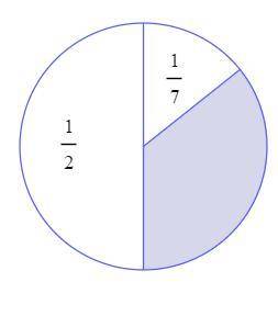 How much of the circle is shaded? simply your answer