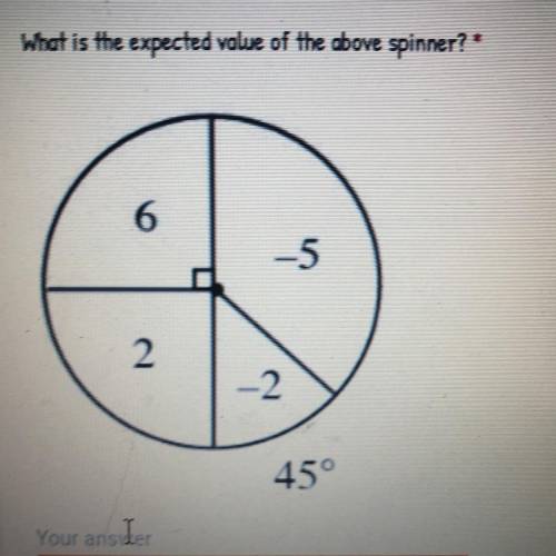 What is the expected value of the above spinner?