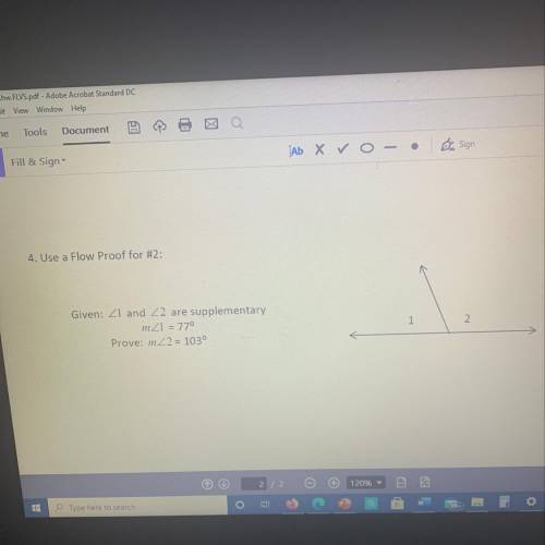 Please help!! due in a few minutes :( flow proof question