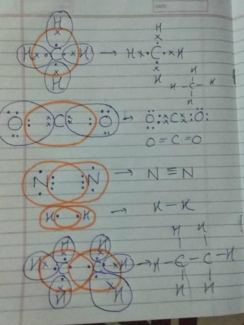 Q: 1.Draw the electronic formulae for the following covalent molecule

:- H2
:- O2
:- N2
:- C2H2
:-