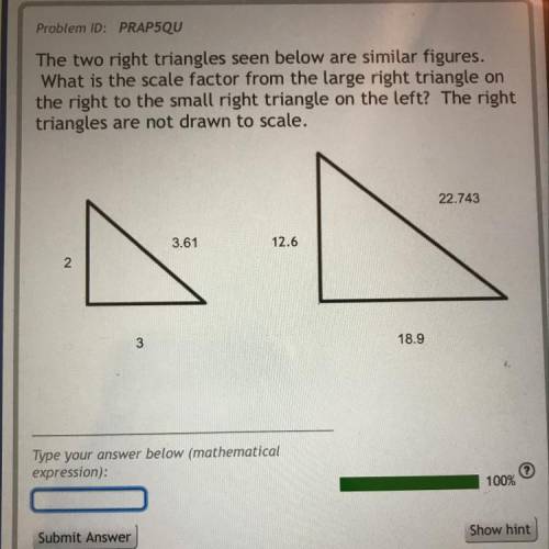 PLEASE HELP ME I WILL MARK AS BRAINLIEST ANSWER

The two right triangles seen below are similar fi