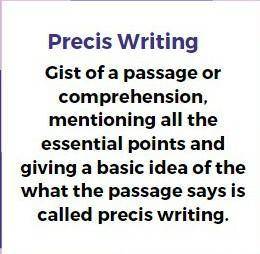 What is precis writing???