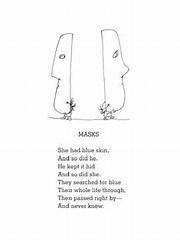 What is the theme of the poem Masks by Shel Silverstein?