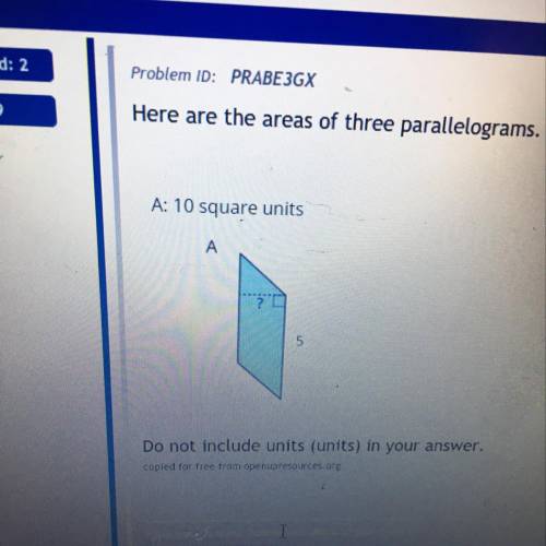 How.to find area of parallelogram with missing height?