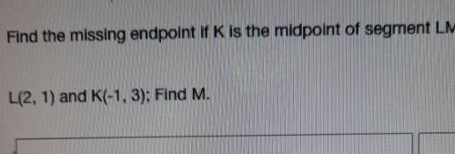 Find the end point m
