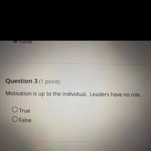 Motivation is up to the individual. Leaders have no role.