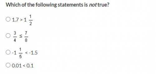 Which of the following statements is not true?