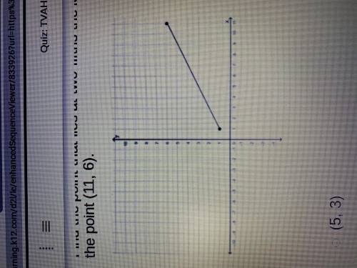 Find the point that lies at two-fifths the length of the directed line segment from the point (1,1)