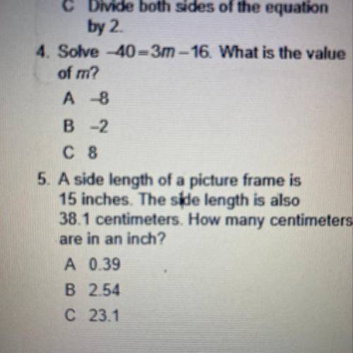 Help me with 4 and 5 please I’m in a test!