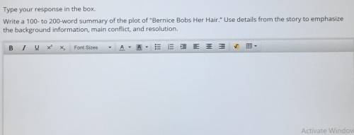 Write a 100-to-200 word summary of the plot Bernice Bobs Her Hair. Use details from the story to
