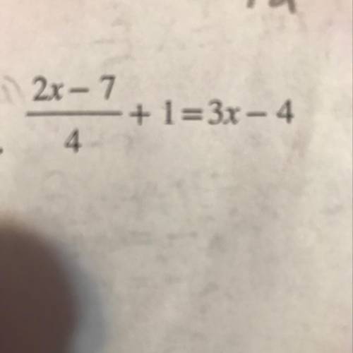 The answer should be x=1.3 I just need the steps