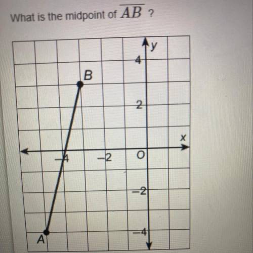 What is the midpoint of AB ?
