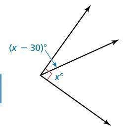 PleaseTell whether the angles are complementary or supplementary. Then find the value of x.