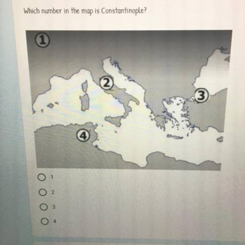 Which number in the map is Constantinople?
Please helpppp