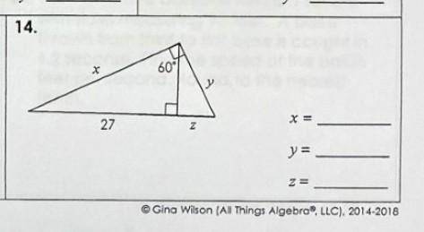 Special right triangles please help i will mark u the crown of