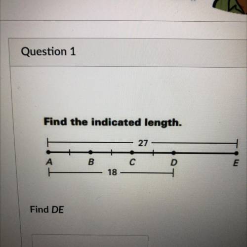 Find the indicated length
Find DE
