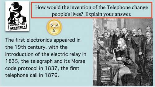 How would the invention of the telephone change people live