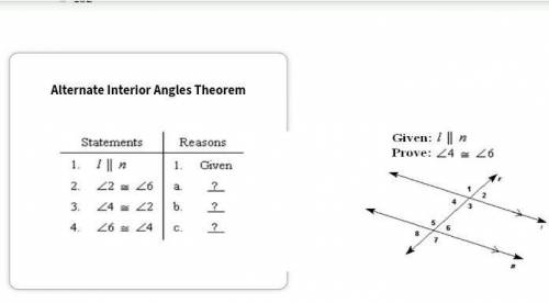 Use alternate angles therom diagram to awnser the question.