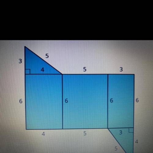How to find the surface area of a triangular prism net